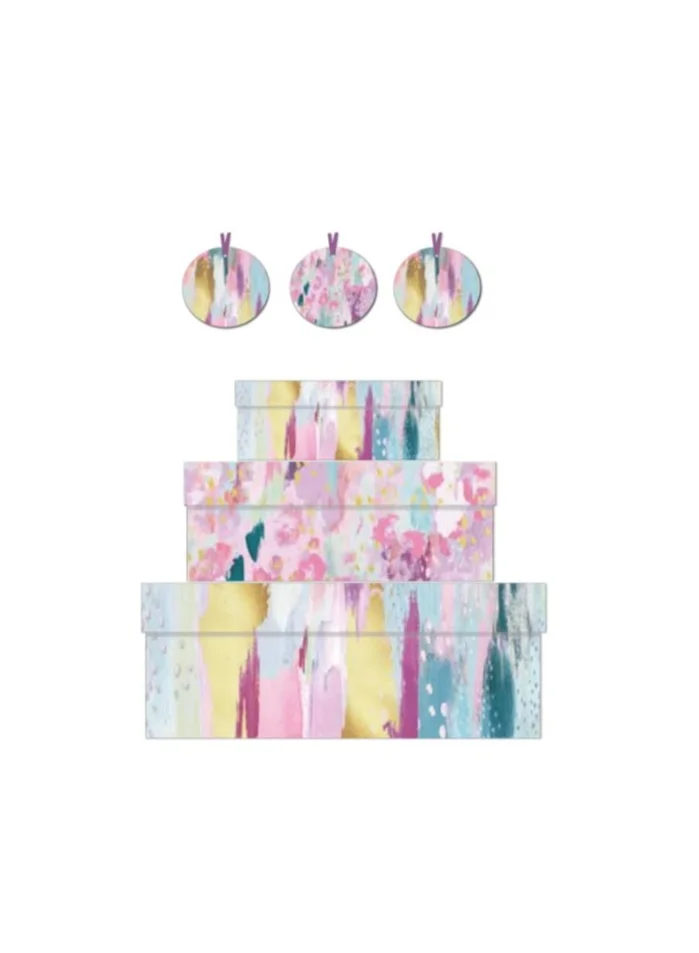 لويز_تايلر Multicolour Gift Boxes With Tags