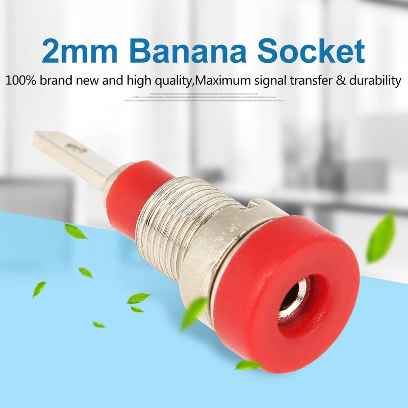 Banana Socket Panel Mount 2 0mm Jack 5Pc Mixed Color High Conductivity For Lab Field Testing - Image 4
