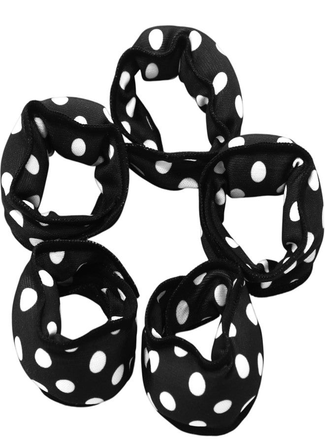 Bememo 40 Pieces Hair Rollers Soft Sleep Foam Tousle Curlers Rag Curlers for Hair Styling Tools Heatless Pillow Sponge to Sleep in DIY Tousle Curler Rollers Sponge(Dot,Black) - Image 2