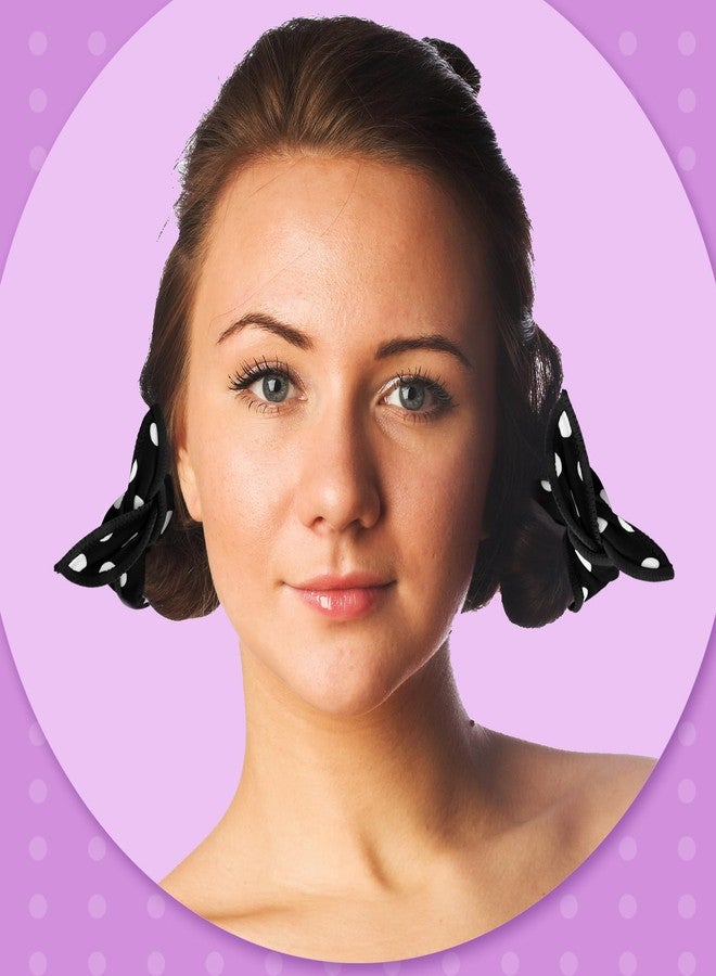 Bememo 40 Pieces Hair Rollers Soft Sleep Foam Tousle Curlers Rag Curlers for Hair Styling Tools Heatless Pillow Sponge to Sleep in DIY Tousle Curler Rollers Sponge(Dot,Black) - Image 4