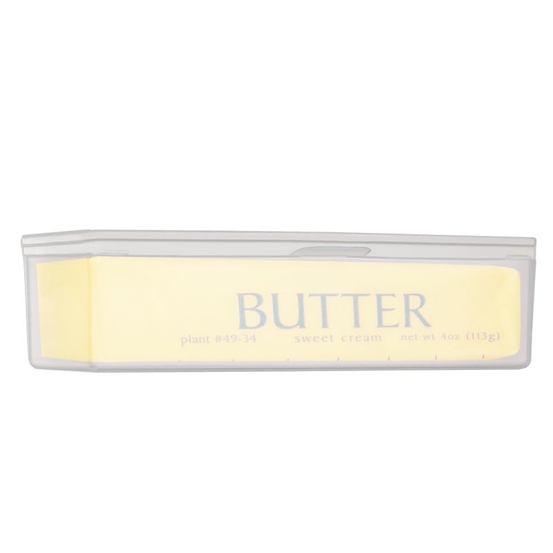 Home-X HomeX Single Stick Butter Container  Form Fitting Butter Dish Designed to Hold 14 lb of Butter BPAfree Butter Dish with Lid Durable Butter Keeper for Home Kitchen Dcor