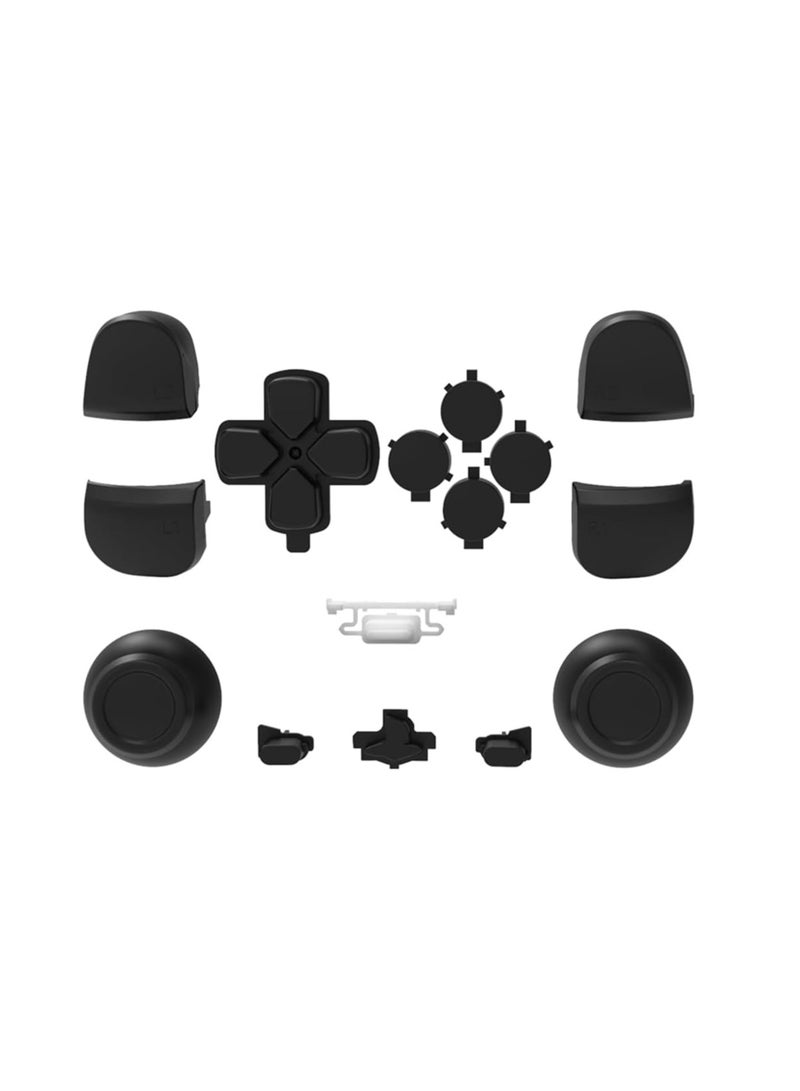 Full Set PS5 Handle Control on Keys Cap Replacement Repair Part for PS5 Gamepad Handle Accessories (Black) - Image 1