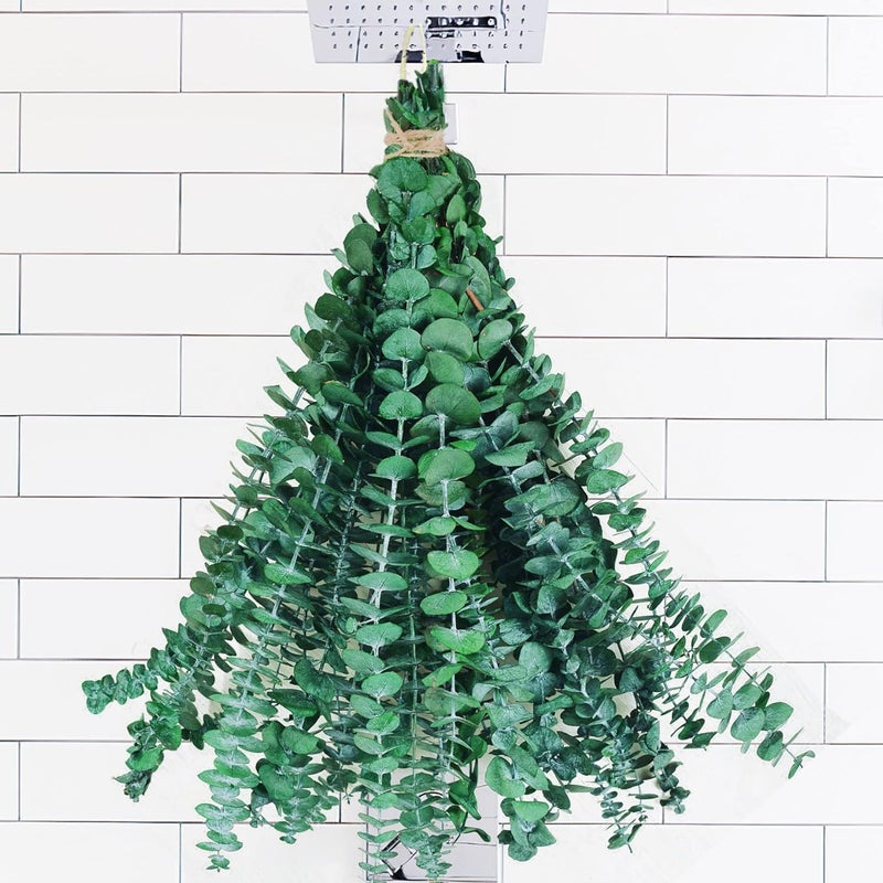 10Pcs Dried Eucalyptus Stems, 17" Real Natural Hanging Eucalyptus for Shower, Made from Fresh Leaves Branches, DIY for Vase Filler, Wedding, Bathroom, Home Decor, Dried Flowers Accessories Decor - Image 1