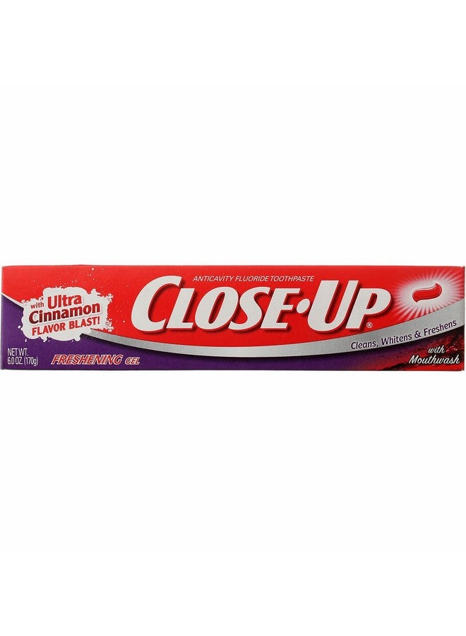 Close Up Closeup Closeup Cinnamon Red Gel Anticavity Fluoride Toothpaste 6 Oz (Pack Of 2) - Image 2