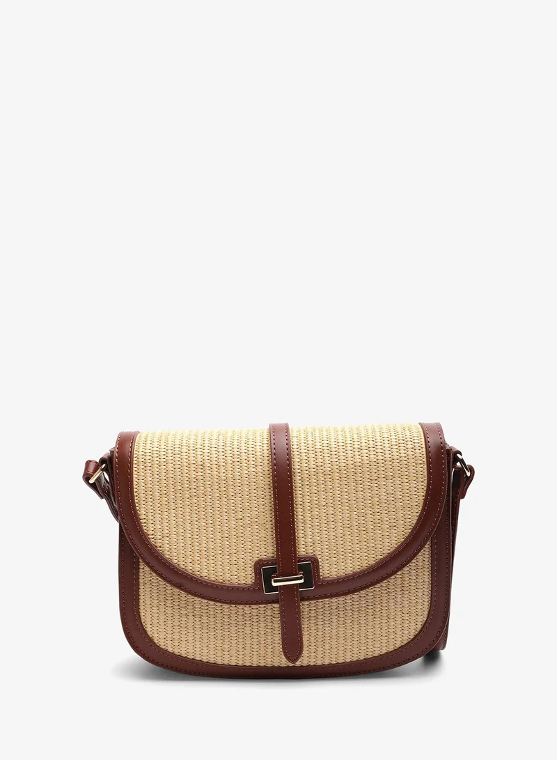 ويرز ذات فروم Amira Raffia Cross Body with Flap Bag