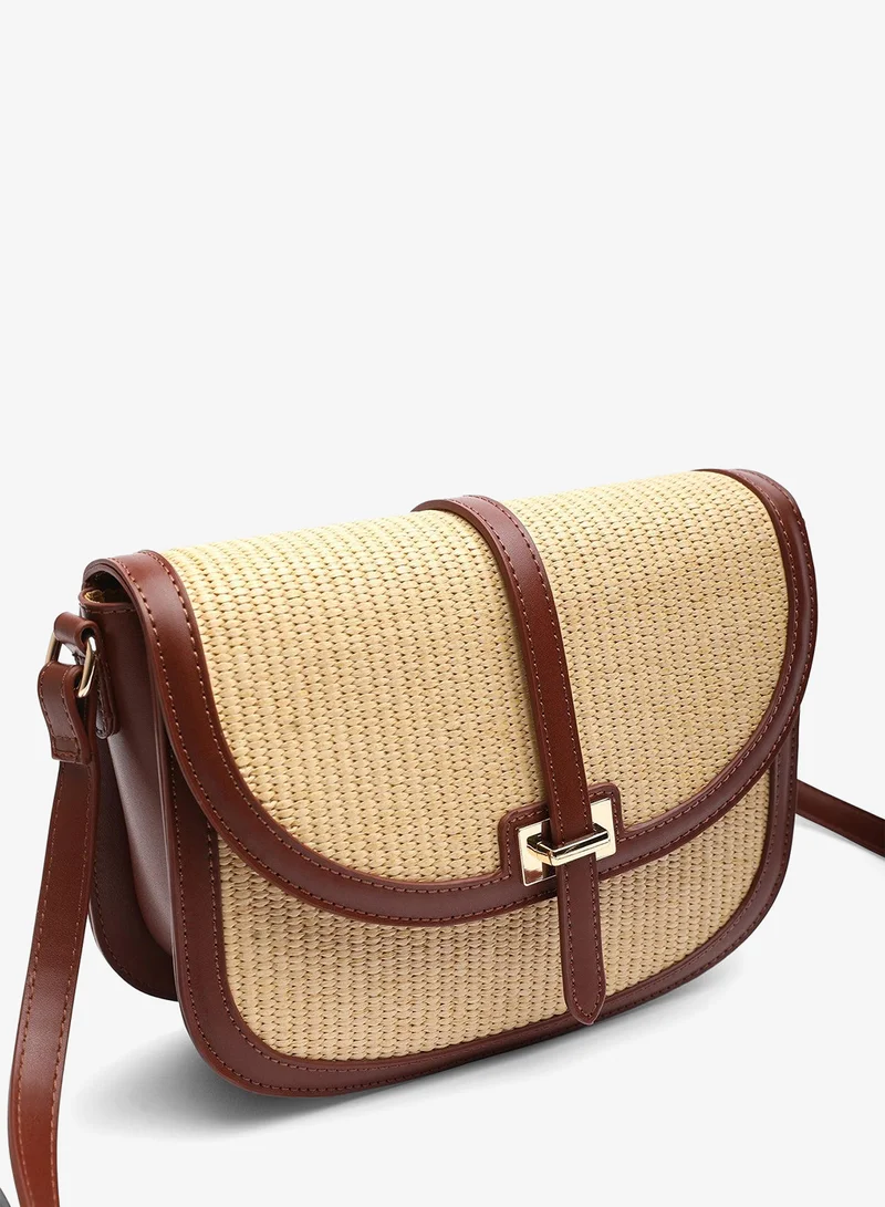 ويرز ذات فروم Amira Raffia Cross Body with Flap Bag