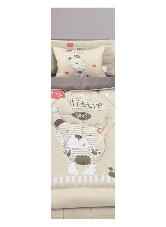 SMART HOME Baby bed sheet set, mattress set, set consisting of a baby quilt, 90x145 cm  - Image 4