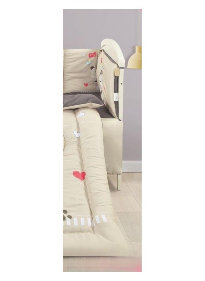 SMART HOME Baby bed sheet set, mattress set, set consisting of a baby quilt, 90x145 cm  - Image 3