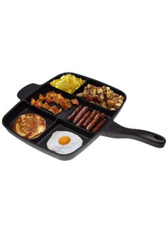 PAVITYAKSH PAVITYAKSH 5 in 1 Magic Frying Pan Master Non-Stick Divided Grill Pan Fry Oven Meal Skillet Baking Cookware  - Image 1