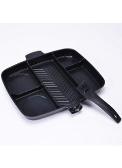 PAVITYAKSH PAVITYAKSH 5 in 1 Magic Frying Pan Master Non-Stick Divided Grill Pan Fry Oven Meal Skillet Baking Cookware  - Image 4