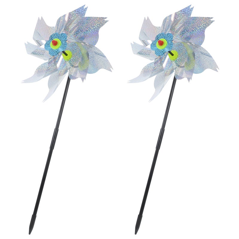 2pcs Bird Windmill Wind Lovely Garden Decoration - Image 4