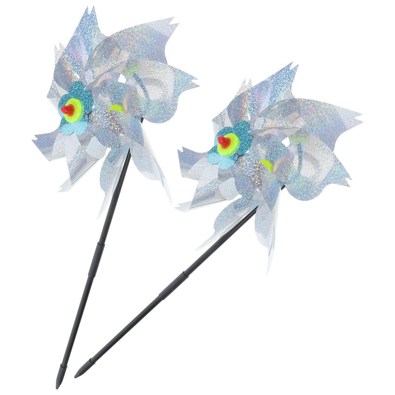 2pcs Bird Windmill Wind Lovely Garden Decoration - Image 1