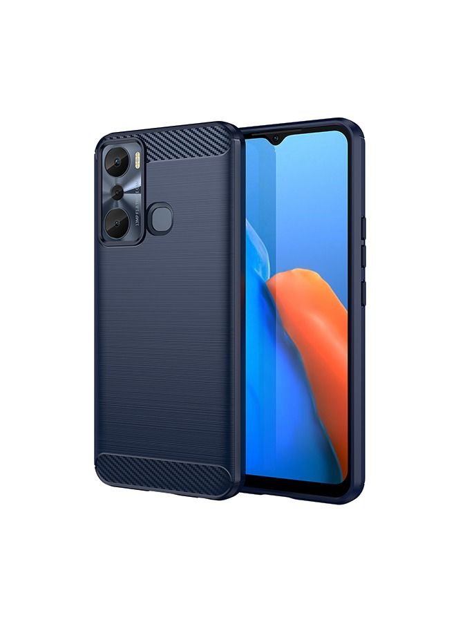 Infinix Hot 20i 4g Case Cover Soft TPU with Drop-Proof Shock-Proof Protective Cell Phone Back Cover Accessories Protection for Infinix Hot 20i Blue - Image 1