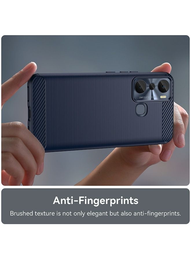 Infinix Hot 20i 4g Case Cover Soft TPU with Drop-Proof Shock-Proof Protective Cell Phone Back Cover Accessories Protection for Infinix Hot 20i Blue - Image 5