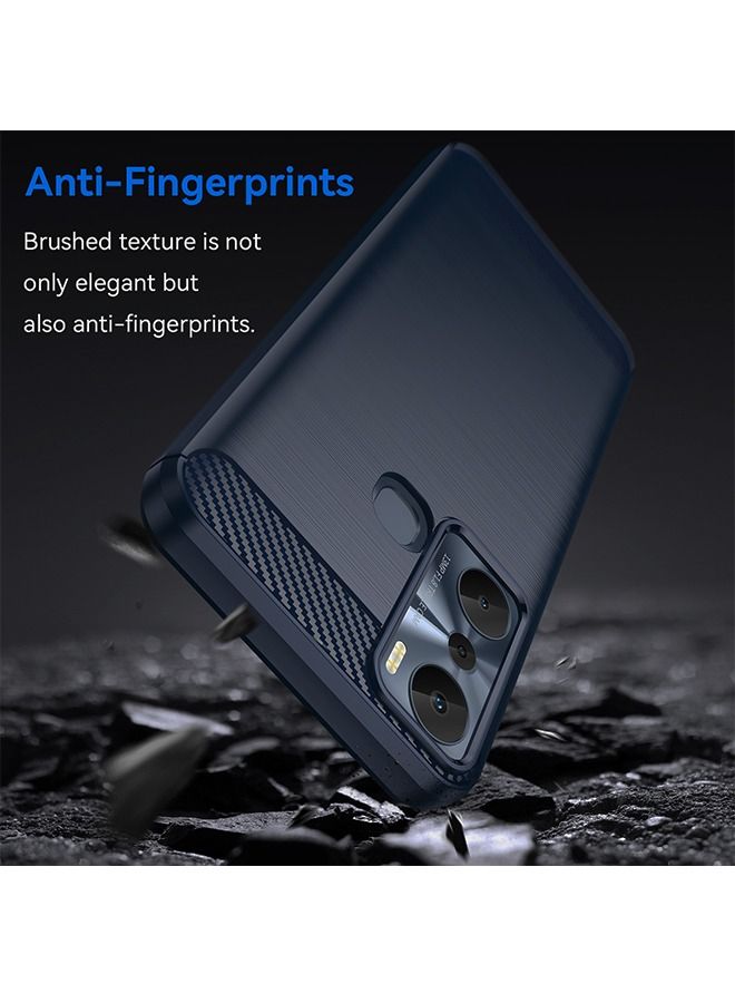 Infinix Hot 20i 4g Case Cover Soft TPU with Drop-Proof Shock-Proof Protective Cell Phone Back Cover Accessories Protection for Infinix Hot 20i Blue - Image 4