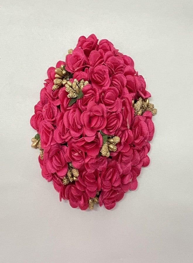 AorviDesigns Bridal Bun Juda Gajra Maker Flower Gajra/إكسسوارات الشعر للنساء والفتيات - أبيض - راني - Image 2