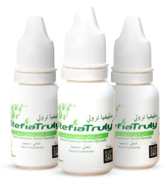 StefiaTruly Natural Sweetener Drops, Zero Calories, Sugar-Free, 100% Pure, Up to 400 Drops Per Bottle, Pack of 3 - Image 1