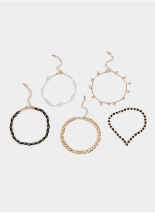 Set of 5- Multi Design Anklet - pzsku/ZCDC90A3EE0F2F9DA911FZ/45/1748288384/378845d9-717b-4098-a897-fe01c8563deb