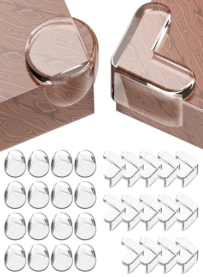 lanpard Baby Corner Protectors, Pack of 30 Corner & Edge Protection, Edge Protection, Self-Adhesive for Furniture, Soft and Non-Toxic, Clear and Transparent (30 Pieces) - Image 1