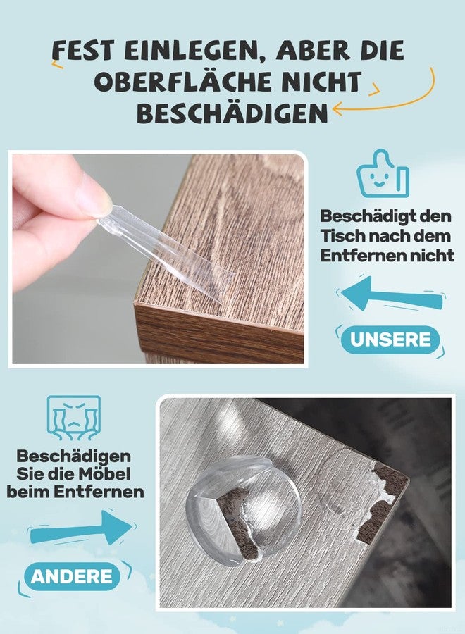 lanpard Baby Corner Protectors, Pack of 30 Corner & Edge Protection, Edge Protection, Self-Adhesive for Furniture, Soft and Non-Toxic, Clear and Transparent (30 Pieces) - Image 4