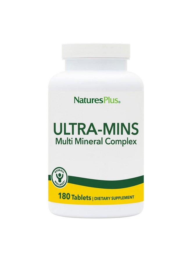 NaturesPlus Ultra Mins - 180 Vegetarian Tablets - High Potency Whole Food Amino Acid Chelated Complex Supplement, Promotes Bone Health, Energy Booster - Gluten-Free - 90 Servings - Image 1