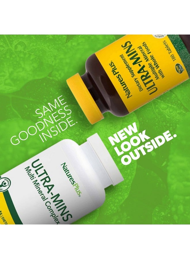 NaturesPlus Ultra Mins - 180 Vegetarian Tablets - High Potency Whole Food Amino Acid Chelated Complex Supplement, Promotes Bone Health, Energy Booster - Gluten-Free - 90 Servings - Image 2