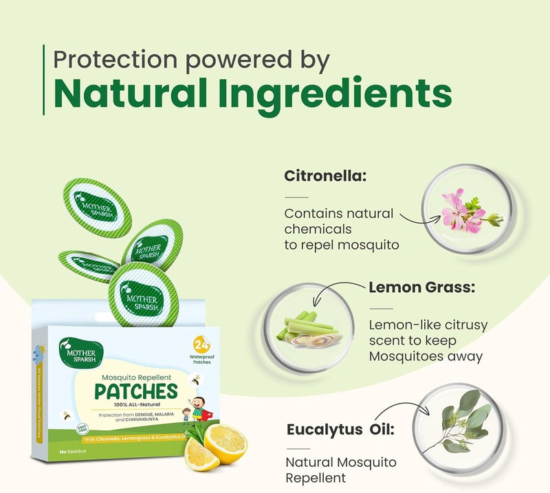 Mother Sparsh Mosquito Repellent Patches for Kids (24 Patches) - Image 4