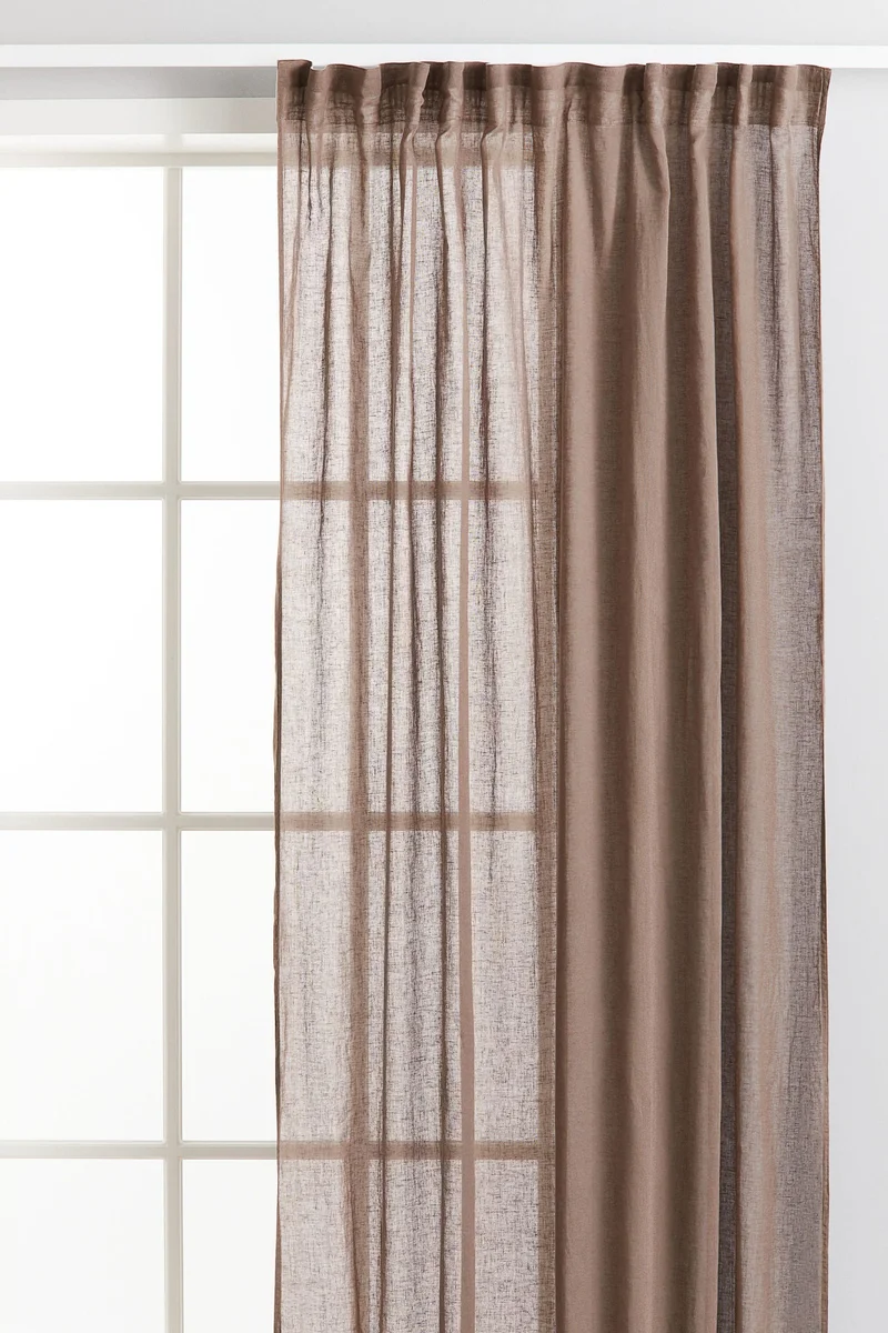 H&M 2-pack multiway linen-blend curtains