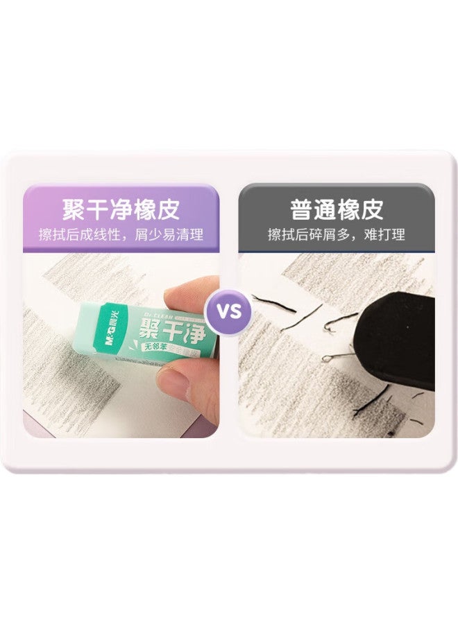 M.G Chenguang (M&G) Stationery Colored Erasers, Easy To Erase, Phthalate-Free Safe Erasers, For Students' Exams, Art Drawing Sketching, Medium Size, 6-Pack Axp963Nz - Image 2