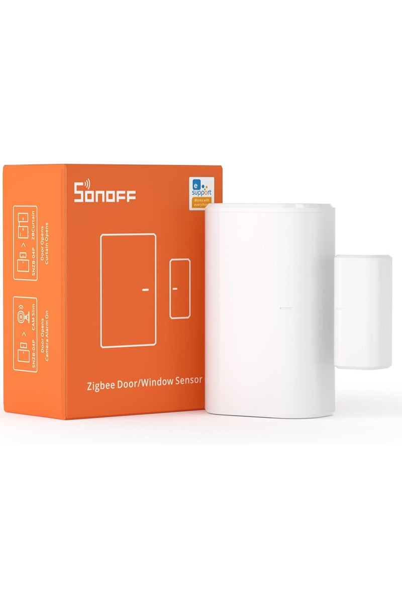 SONOFF SONOFF SNZB-04P ZigBee Wireless Door Window Sensor, Send Alert to Your Smartphone for Home Security, Compatible with Alexa/Google Home, SONOFF Zigbee Hub Required, Batteries Included 2 PCS - Image 1