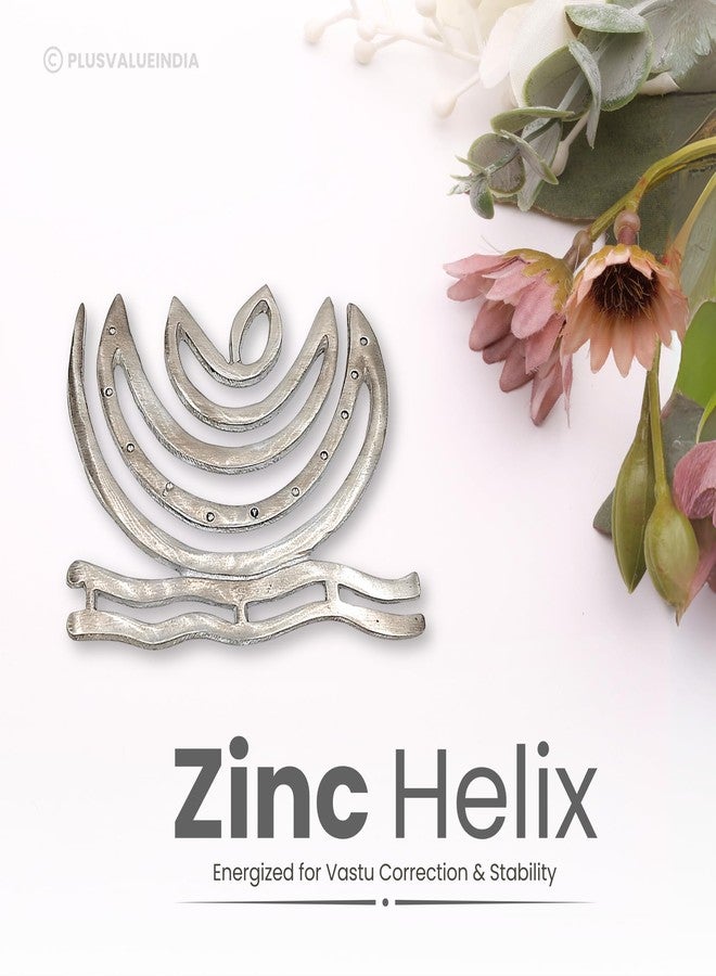 Plus Value Zinc Helix Vastu Remedies for North-East Kitchen, Toilet, Ishanya Dosha Nivaran, Missing Corner & Cut Defects, Spiral Energy Tool 1pc Home Vastu Correction Tool (3 Inch Grey Color) - Image 2