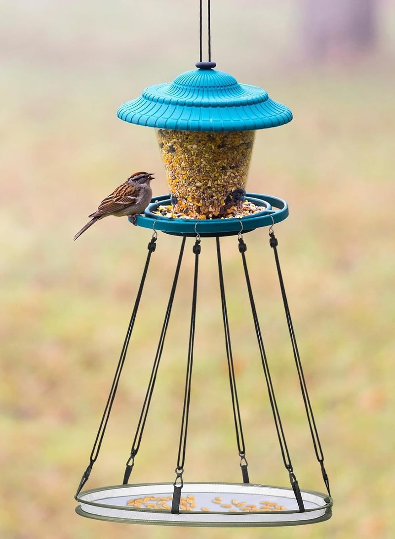 Bird feeder Garden bird feeder Hanging feeder Outdoor bird feeding(Diameter size 41CM) - Image 2