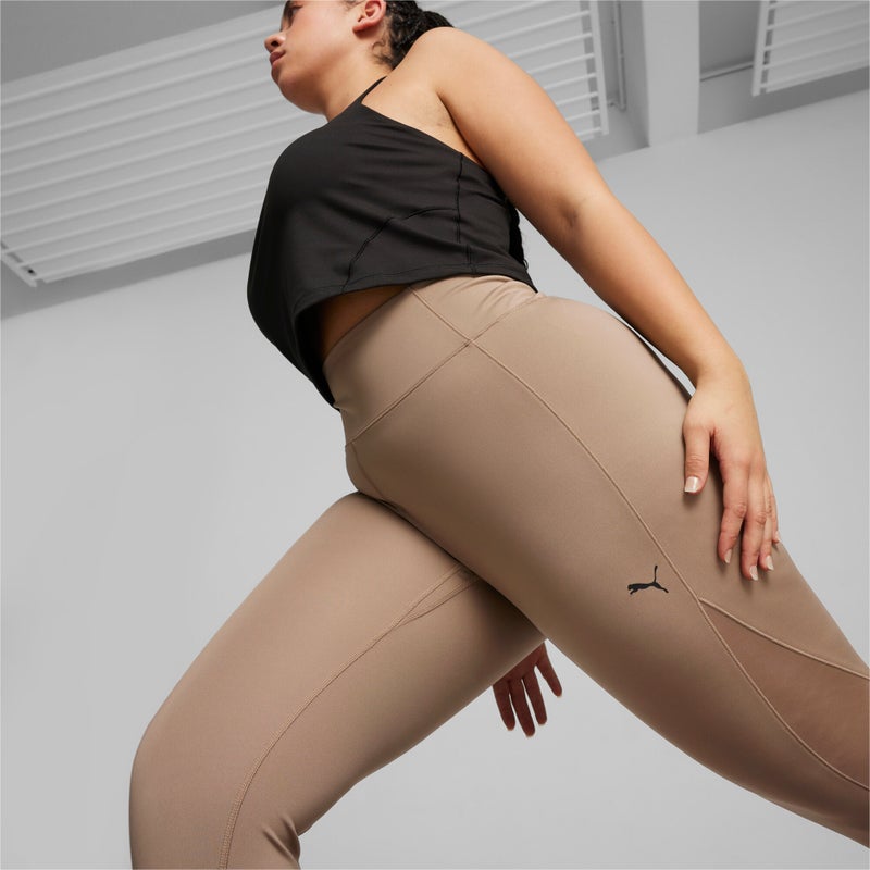 PUMA STUDIO ULTRABARE Womens Brown Tights - Image 4