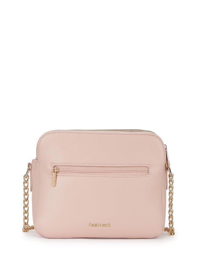 Fastrack Pastel Quilt Sling Bag for Women | Lightweight Quilted Crossbody with 3 Zippered Compartments, Detachable Strap and Soft-Tone Hardware | Stylish Everyday Sling for Casual Outings and College - Image 5
