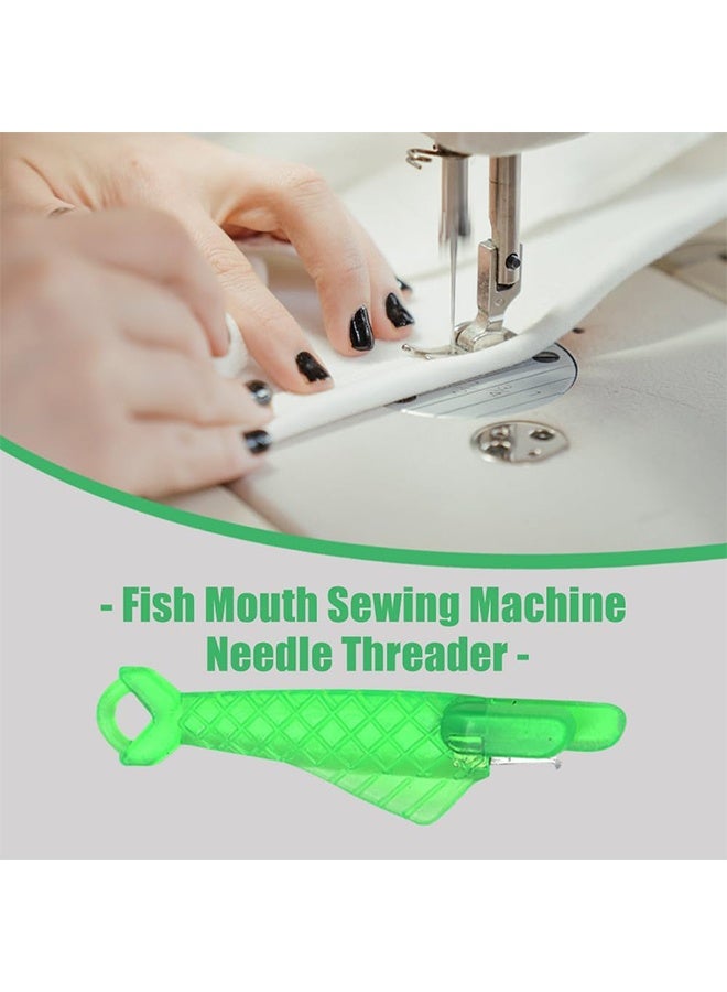 Automatic Sewing Needle Threader, Fish Type Quick Needle Threaders for Hand Sewing, Sewing Machine Needle Threader Tools, Sewing Supplies - Designed for Sewing Lovers Alike (green-10pcs) - Image 3