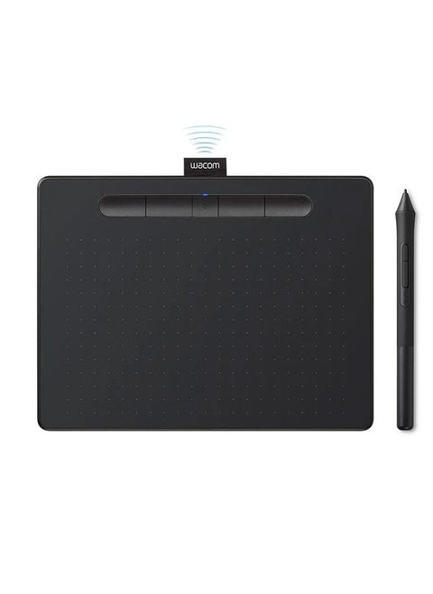 Wacom Intuos Small Drawing Tablet - Digital Tablet for Painting, Sketching and Photo Retouching with pressure sensitive pen, black - Ideal for Work from Home & Remote Learning