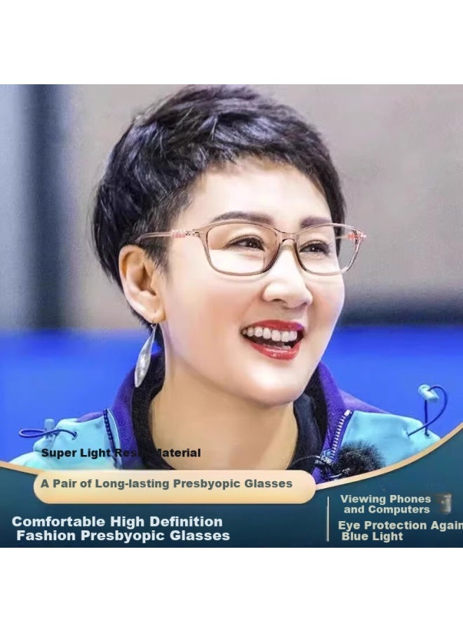 Gogosoon Ultra-light Hd Anti-blue Light Fashion Reading Gl For Women, Anti-blue Light, Fashionable, Youthful, Middle-aged And Elderly Eye Protection, Comfortable Reading Gl - Image 2