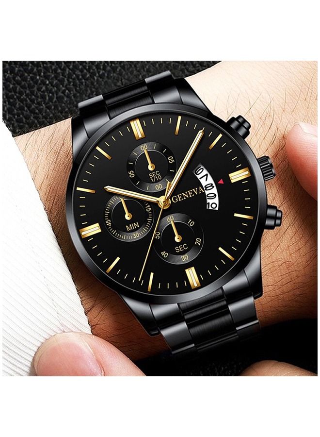 Geneva ساعة كوارتز تناظرية أنيقة للرجال - Image 4