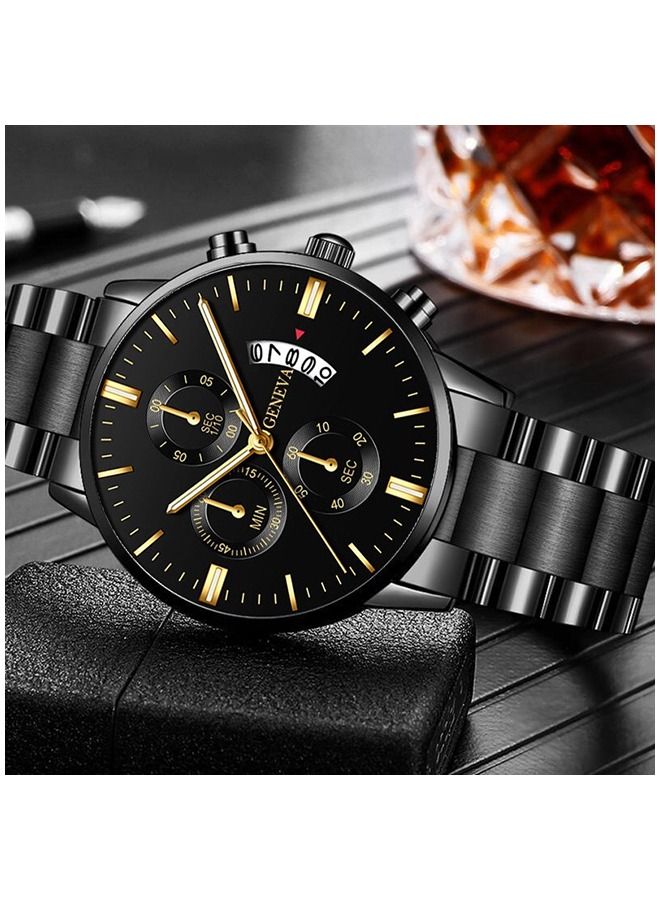 Geneva ساعة كوارتز تناظرية أنيقة للرجال - Image 3