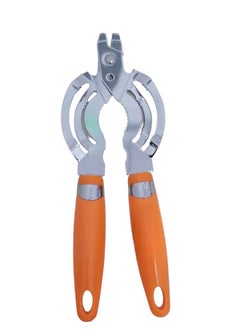 Jar Opener Manual, Handheld Strong Heavy Duty Stainless Steel JarOpener, Comfortable Handle, , Can Openers with Multifunctional Bottle Opener Orange