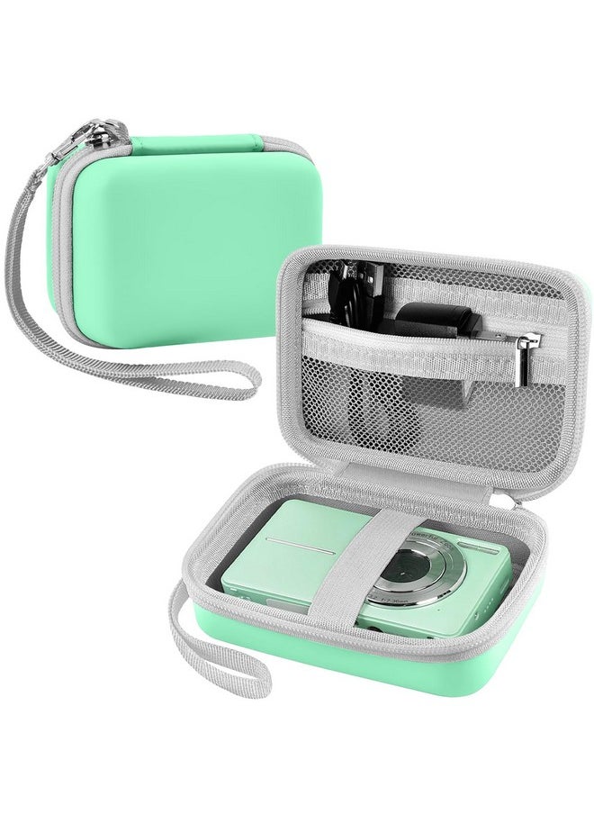 Leayjeen - Digital Camera Case Compatible With Lecran/Camkory/Iweukjlo/Vahoiald/Uikicon/Jckduhan/Akjjhfue Fhd 1080P 44Mp Point Digital Camera,Compact Digital Camera For Teens And Kids-Green(Case Only) - Image 1
