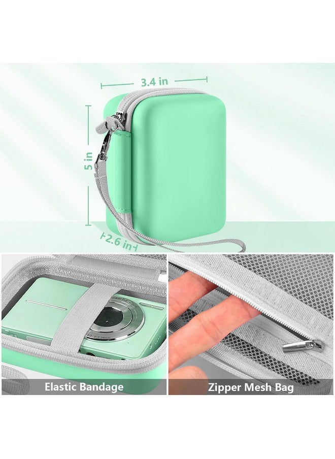 Leayjeen - Digital Camera Case Compatible With Lecran/Camkory/Iweukjlo/Vahoiald/Uikicon/Jckduhan/Akjjhfue Fhd 1080P 44Mp Point Digital Camera,Compact Digital Camera For Teens And Kids-Green(Case Only) - Image 1