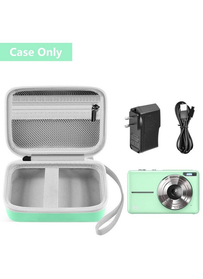Leayjeen - Digital Camera Case Compatible With Lecran/Camkory/Iweukjlo/Vahoiald/Uikicon/Jckduhan/Akjjhfue Fhd 1080P 44Mp Point Digital Camera,Compact Digital Camera For Teens And Kids-Green(Case Only) - Image 1