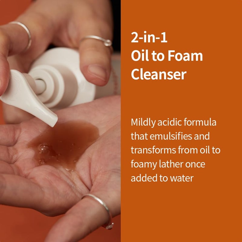 Fraijour Alchemic Ginsenoside Oil to Foam Cleanser â€“ Oil-to-Foam Facial Cleanser with Ginsenoside, PHA & LHA, Gently Removes Makeup & Impurities, Hydrating & Exfoliating, 7.41 oz. - Image 5