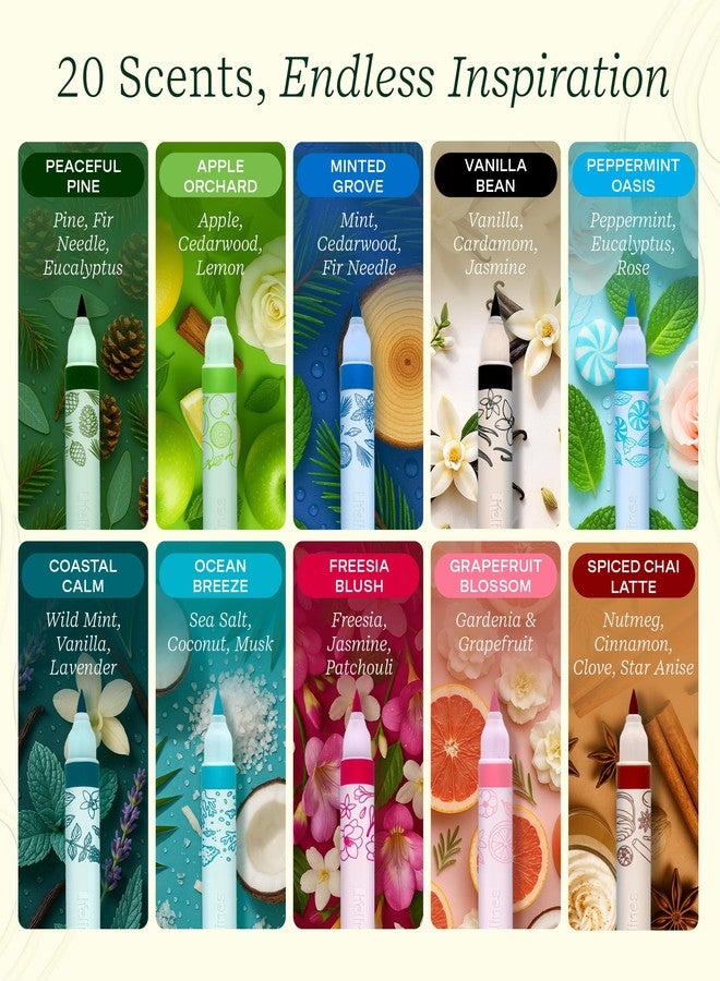 لايف لاينز أقلام تلوين معطرة من لايفلاينز، 10 أقلام مزدوجة الأطراف مع 20 لونًا ورائحة - مجموعة أقلام تلوين معطرة بمزيج من الزيوت العطرية للأعمال الفنية والحرف اليدوية وكتب التلوين واللوازم المدرسية - Image 4