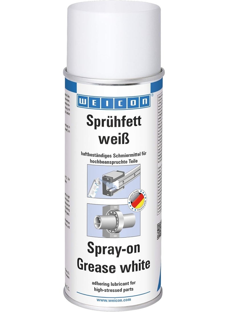 Weicon Spray - on Grease 400ml | White | Multi-Purpose Spray Grease For Ball Bearings And Similar - Image 1