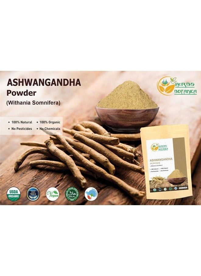 HERBS BOTANICA - Ashwagandha Powder Withania Somnifera Powder 5.3 oz | 150 GMS Ashwagandha Roots Powder Ayurvedic Herbal Supplement Support and Strength - Image 1
