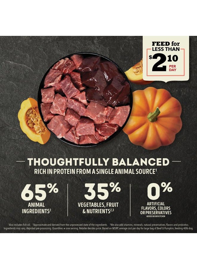 acana طعام جاف للكلاب بمكونات محدودة، وصفة لحم البقر والقرع، طعام جاف خالي من الحبوب، 13 رطل - Image 3