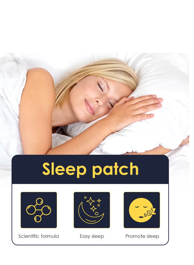 Sleep Patches, 12 PCS Natural Sleep Aid for Adults & Kids, Sleep Promoting Stickers to Improve Sleep Quality