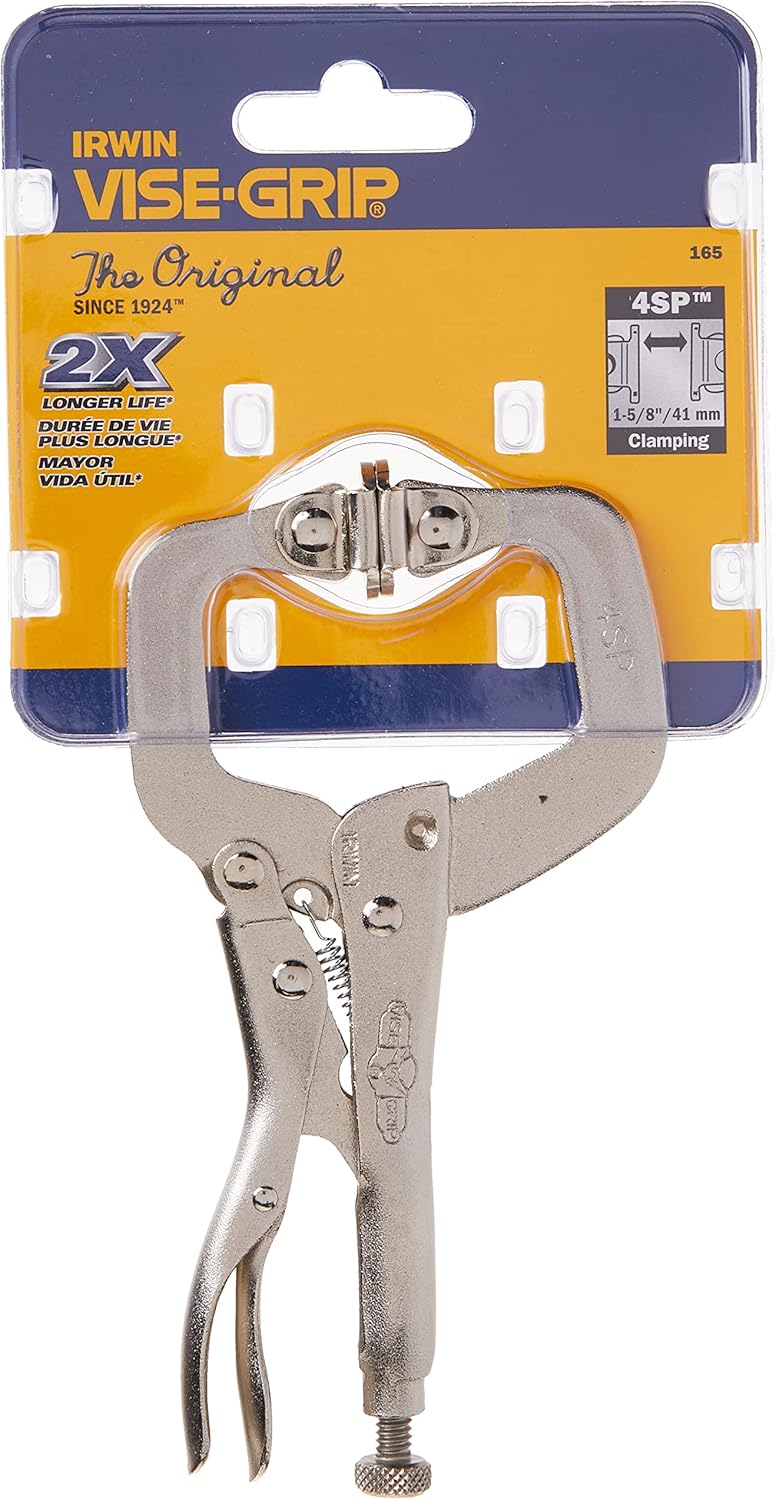 IRWIN VISE-GRIP C Clamp, Locking with Swivel Pads, 4-inch (165) (Pack of 2) - Image 5